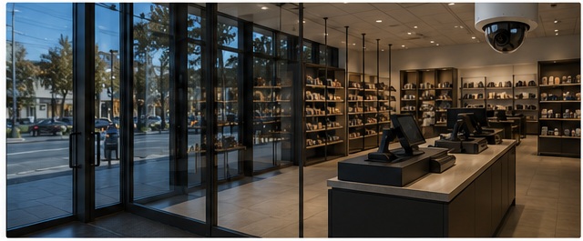 Commercial environment with existing security cameras
