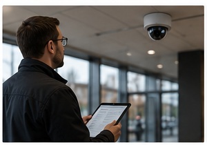 Professional assessment of a commercial security camera system